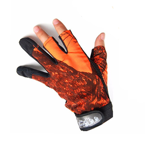 Anti Slip Outdoor Fishing Gloves 3 Fingers 5 Fingers Gloves For Men Against