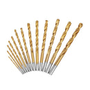 Drillpro 13pcs 1.5-6.5mm HSS Twist Drill Bit Set High Speed Steel Straight Shank Twist Drill Bit