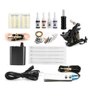 Complete Tattoo Kit Tattoo Machine Set Ink Needles Power Supply Grip Tips