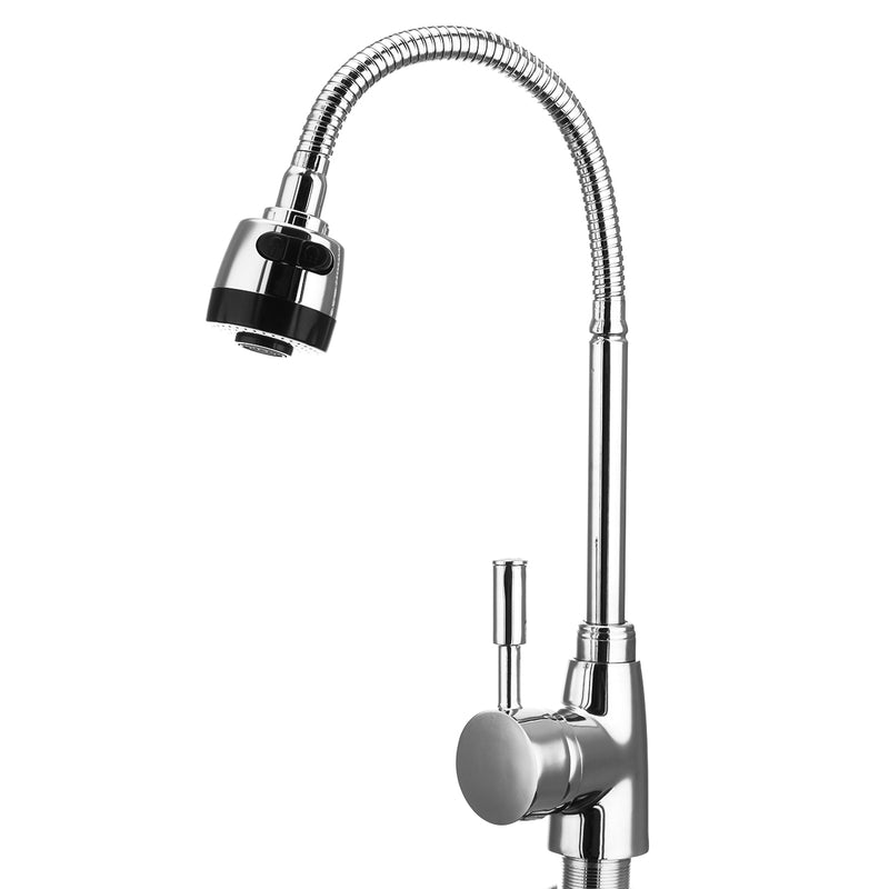 Kitchen 360 Swivel Spout Single Handle Sink Faucet Pull Down Spray Mixer Tap