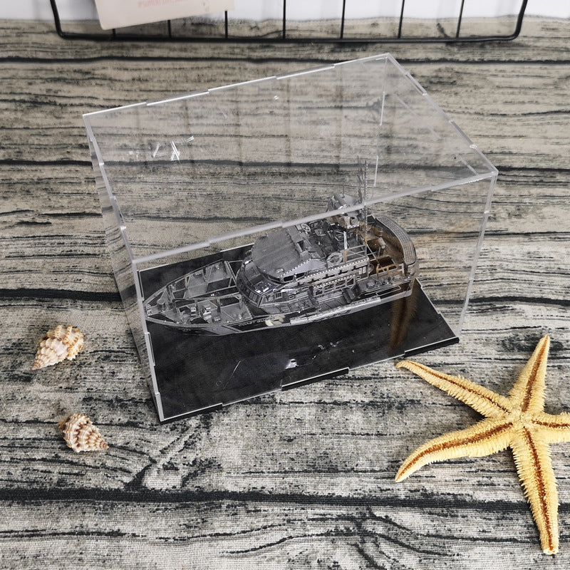 Clear Acrylic Display Box Show Self-Assembly Model Protection Case