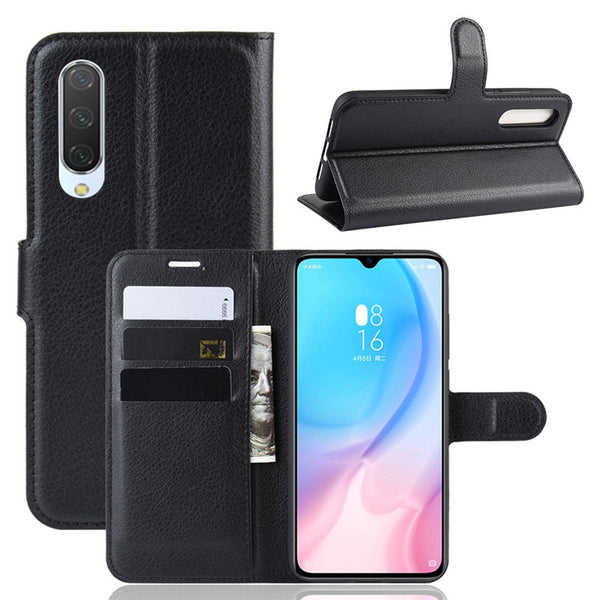 Bakeey Litchi Pattern Shockproof Flip with Card Slot Magnetic PU Leather Full Body Protective Case for Xiaomi Mi A3 / Xiaomi Mi CC9e