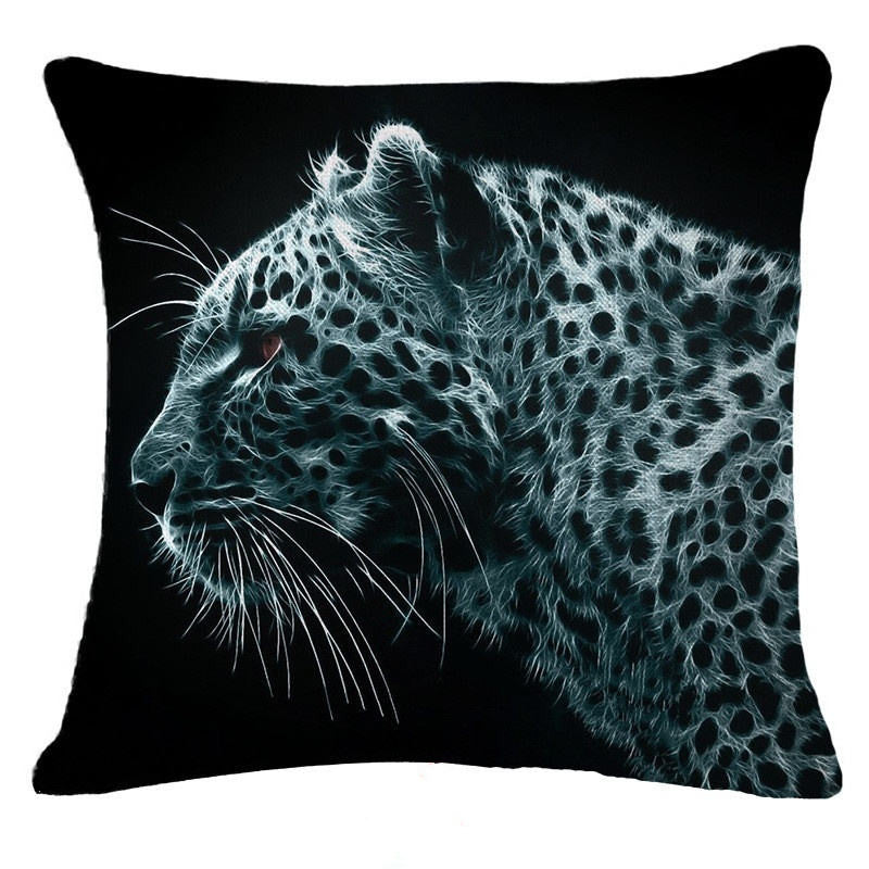 Honana 45x45cm Home Decoration Black 3D Fluorescence Animals 6 Optional Patterns Pillow Case