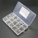 Suleve MXSS4 500PCS M3 M4 M5 304 Stainless Steel Hex Socket Head Cap Bolts Screw Nut Kit Set