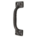 Black Iron Pull Door Handle 98mm Iron Gate Pull Handle with Screws