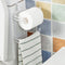 Toilet Roll Paper Holder Door Back Hanging Towel Roll Tissue Rack Kitchen Cupboard Paper Storage