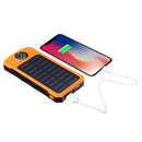 Solar Chargers 8000mAh USB Solar Battery Charger Phone Charger Power Bank with Flashlight