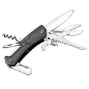 VOLKEN 8 In 1 Portable Multifunctionla Folding Knife Wire Opener Saw Carabiner Screwdriver Scissors Tools