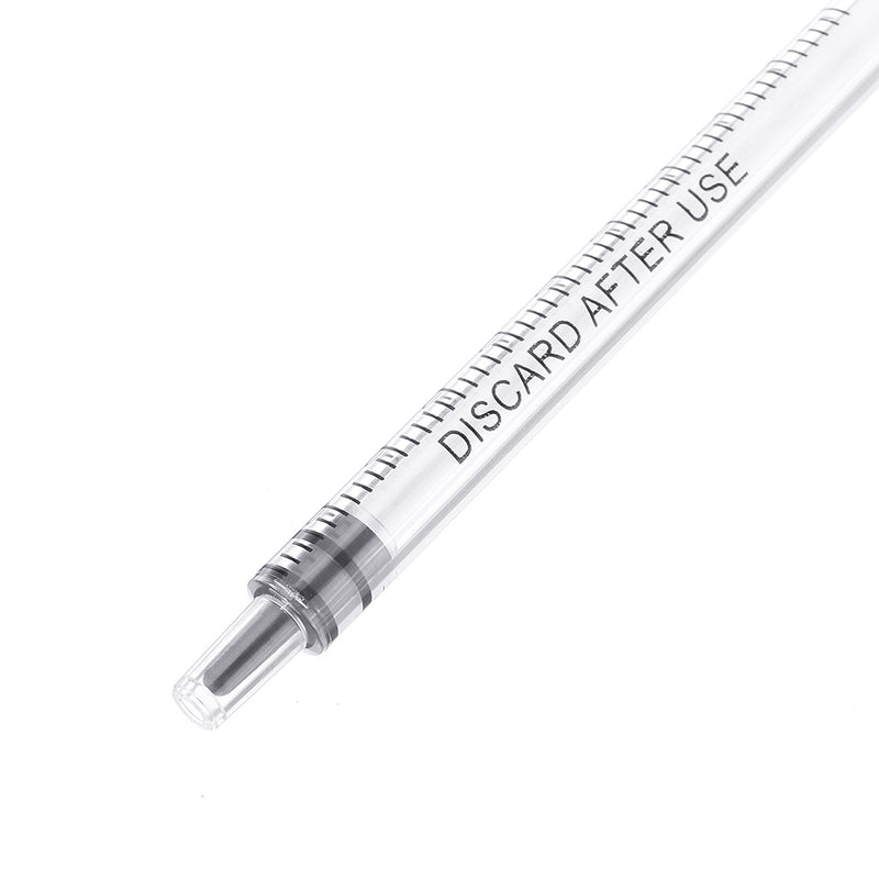 20Pcs/Set 1ml Plastic Dispensing Syringe Injector No Needles 0.01ml Graduation for Refilling and Measuring Liquids Industrial Glue Applicator