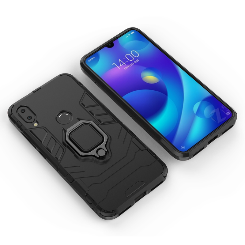 Bakeey Armor Magnetic Card Holder Shockproof Protective Case For Xiaomi Mi Play