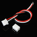10pcs XH Pitch 2.54mm Single Head 3Pin Wire To Board Connector 15cm 24AWG With Socket