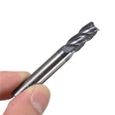 Drillpro 1-10mm 4 Flutes Tungsten Carbide Milling Cutter HRC50 Milling Cutter CNC Tool