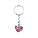 Teachers' Day Keychain Crystal Heart Alloy Gift Key Ring Key Chain