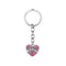 Teachers' Day Keychain Crystal Heart Alloy Gift Key Ring Key Chain