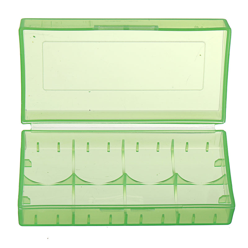 5pcs 18650 x 2 Sot Plastic Battery Case Batteries Cover Spare Carrier Holder Storage Box CR123A 16340 R123A 17670 4x Cell 18350 Container