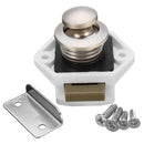 P01-WN Camper Car Push Lock 20mm RV Caravan Boat Motor Home Cabinet Drawer Latch Button Locks