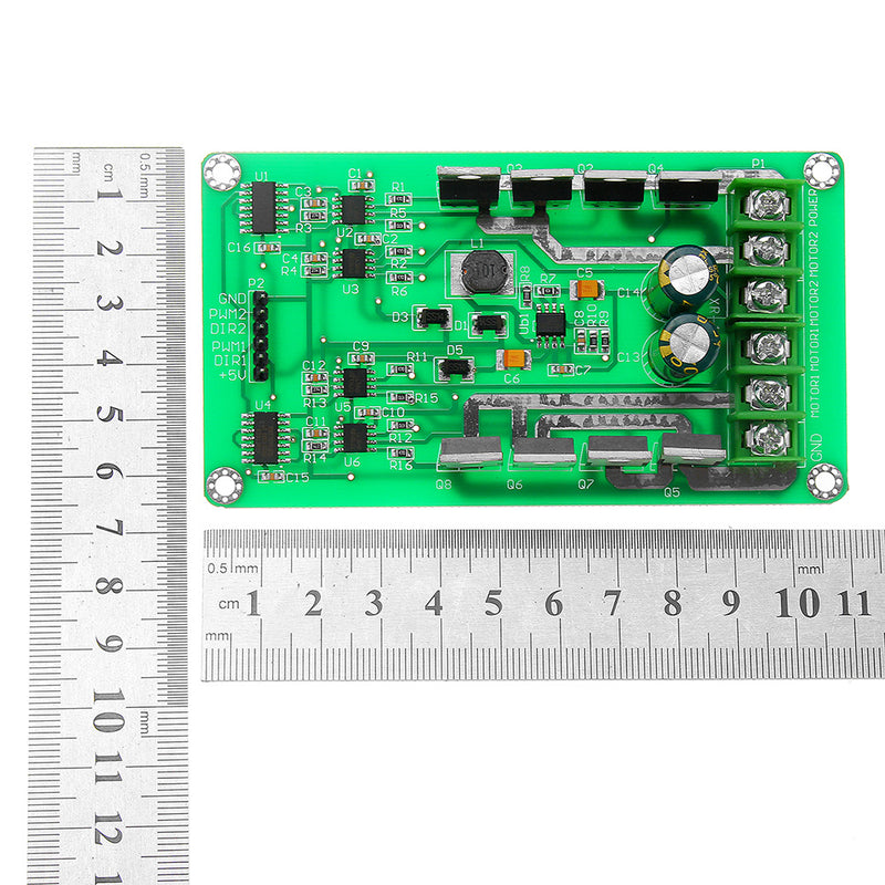 3V-36V DC H-Bridge Dual Motor Driver Drive Module Board MOSFET IRF3205 with Brake Function