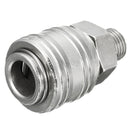 6pcs 1/4 Inch BSP FT011 Air Line Hose Compressor Fitting Connector Quick Release Male Coupler