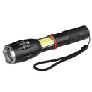 XANES 1005A  T6 + COB 1000Lumens 5Modes Front & Side Lights Zoomable Tactical LED Flashlight