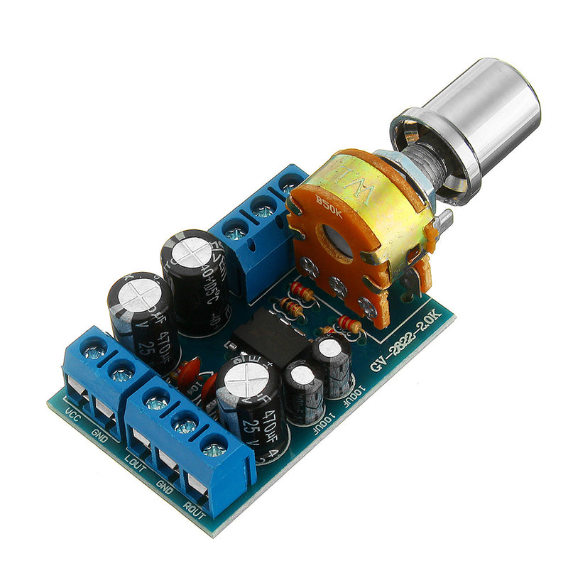 TDA2822M 1Wx2 Dual Channel Audio Amplifier Stereo Module Board Volume Control