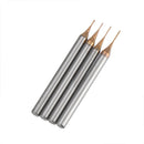 Drillpro 0.5/0.6mm 2 Flutes 50mm Long Neck End Mill HRC60 CNC Deep Groove Cutter Milling Cutter Router Bit