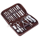 Y.F.M 18pcs Nail Clipper Set Manicure Pedicure Tools Kit Toenails Cutter Beard Scissors Cuticle