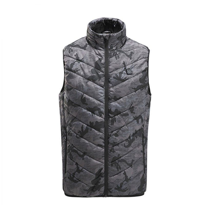 Electric Heat Vest Clothes Warm Vest Men Heating Coat Jacket For Skiing Cycling