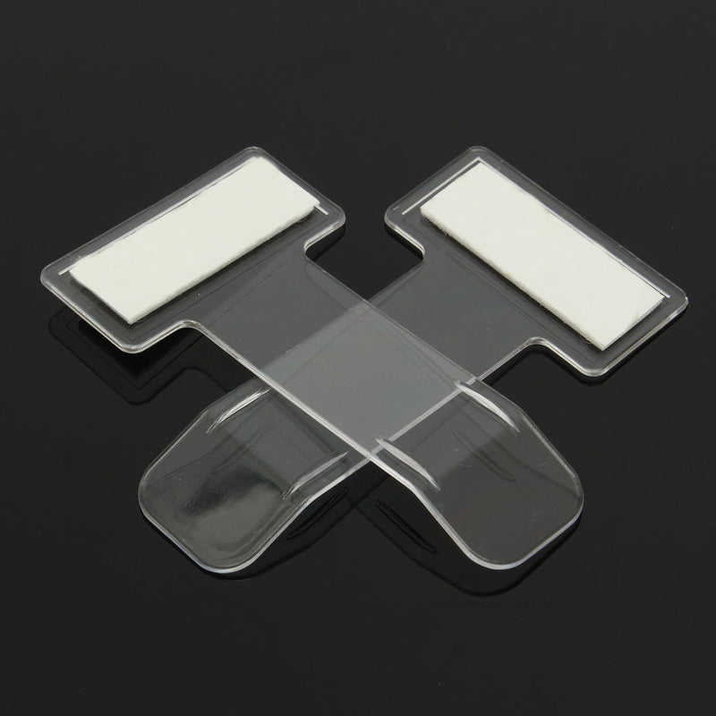 2Pcs Vehicle Parking Ticket Permit Holder Clip Sticker Windscreen Window Binder Clips