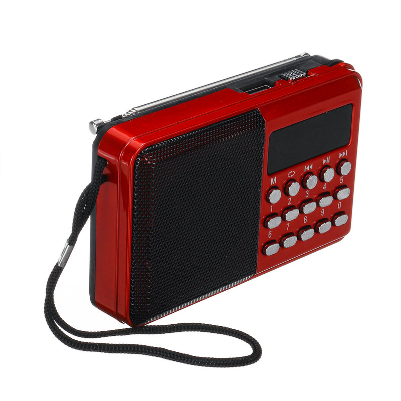 Mini Portable LCD Digital FM Radio Speaker USB TF AUX MP3 Music Player