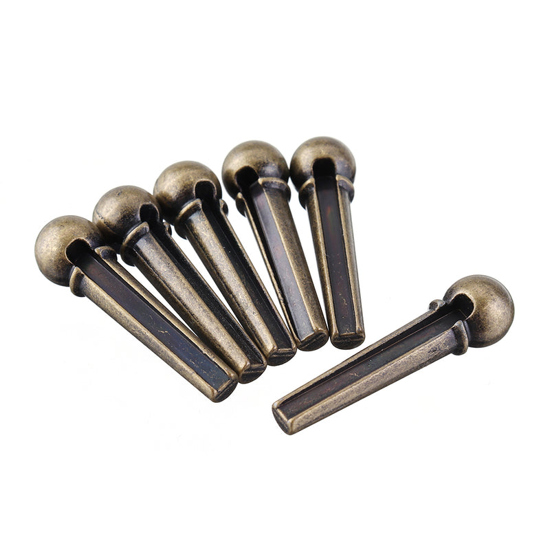 6pcs SOLO SLN-202 Brass Guitar Bridge Pins Set Guitar Instrument Parts