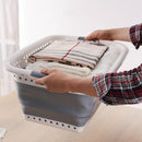 Collapsible Laundry Basket Foldable Cloth Washing Storage Hamper Bathroom Storage Baskets