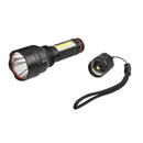 XANES C8-COB T6+COB 1000Lumens 4Modes Brightness Tactical LED Flashlight