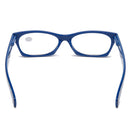 Womens Anti-fatigue Fashion Vintage Lightweoght Flexible Square Reading Glasses
