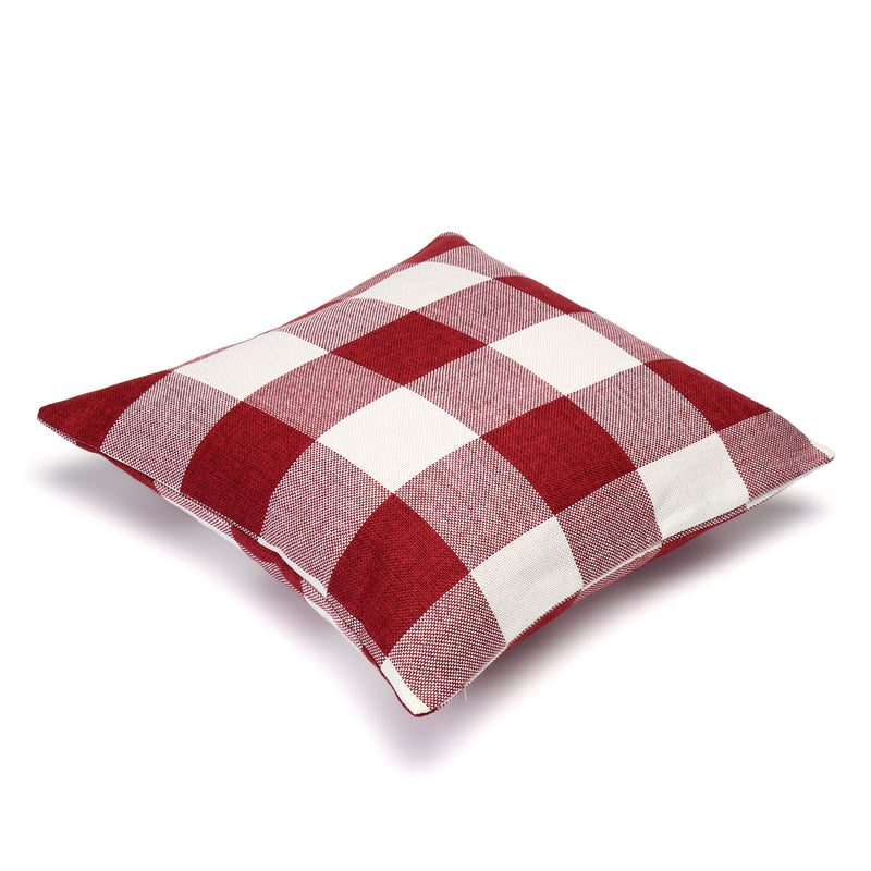 45x45cm Grid Square Pillow Case Cushion Cover Sofa Throw Home Bedroom Decor