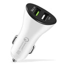 OLAF 2.4A Dual USB Quick Charger QC 3.0 USB Car Charger For iPhone 8 Samsung S9
