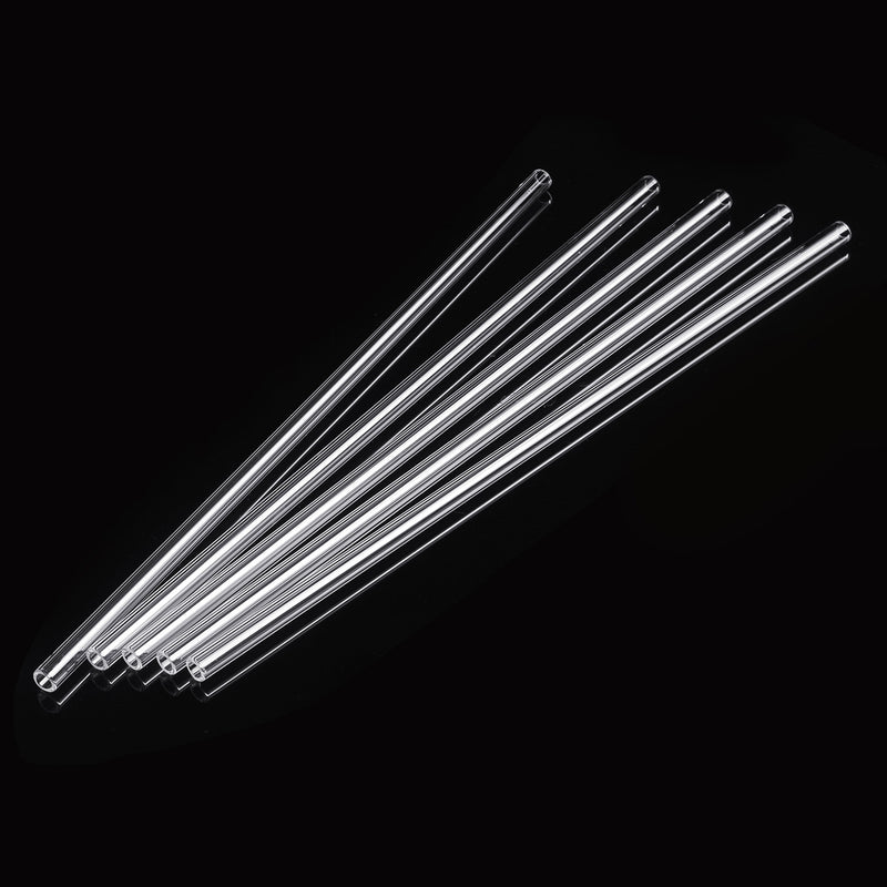 10Pcs 300x7x1mm Length 300mm OD 7mm 1mm Thick Wall Borosilicate Glass Blowing Tube Lab Factory School Home Tubes