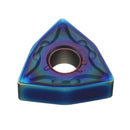 Drillpro 10pcs HRC45 Blue Nano WNMG080404 Carbide Insert for WWLNR/L MWLNR/L Turning Tool Holder