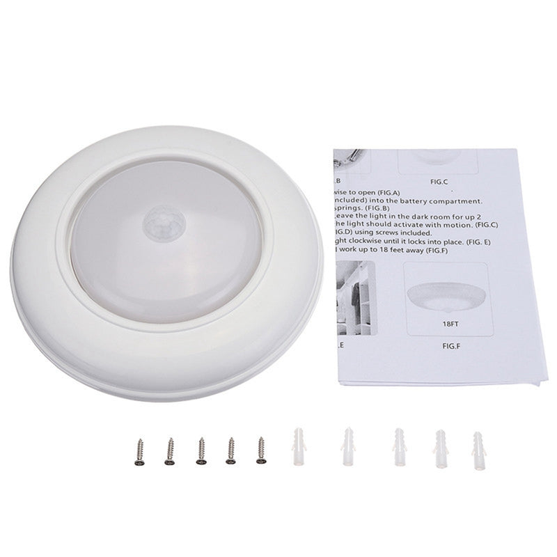 Ultra Bright Wireless Battery Powered Motion Sensor LED Ceiling Light Cabinet Lamp
