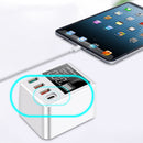Bakeey 30W QC3.0 PD Multi-port Digital Display Fast Charging US EU UK Plug Travel USB Charger Adapter HUB For iPhone X XS Huawei P30 Mate 20Pro Xiaomi Mi8 Mi9 S10 S10+