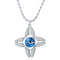 Unisex Fidget Spinner Necklace Four Leaf Crab Craws Pendant Necklace Women Men