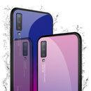 Bakeey Gradient Tempered Glass Protective Case For Samsung Galaxy A7 2018 Scratch Resistant Back Cover