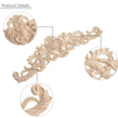Wood Carved Applique Frame Onlay Furniture Decoration Unpainted 401x112x9mm