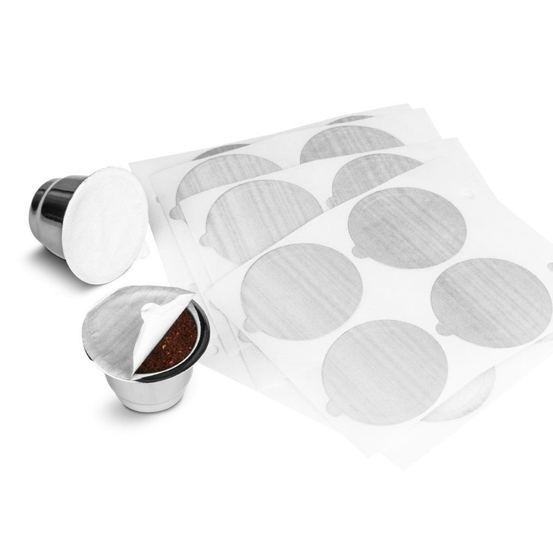 Stainless Steel Nestle Refillable Coffee Capsule Cup Aluminum foil&Powder Hammer&Spoon with Storage Bag for Nespresso Machine
