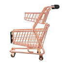 Children Mini Metal Shopping Trolley Kids Pretend Role Play Desktop Organizer Toy