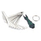 9Pcs Guitar Bass Under String Radius Gauge Setup for Luthier Stainless Steel Tools