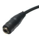 3.5mm Female to 2 Dual 3.5mm Male Headphone Mic Audio Splitter Cable For Tablet PC Laptop Computer