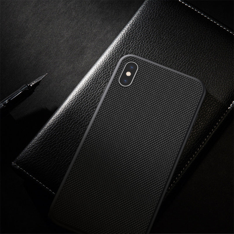 NILLKIN 3D Textured Shockproof Soft TPU + Hard PC Back Cover Protective Case for iPhone XS MAX