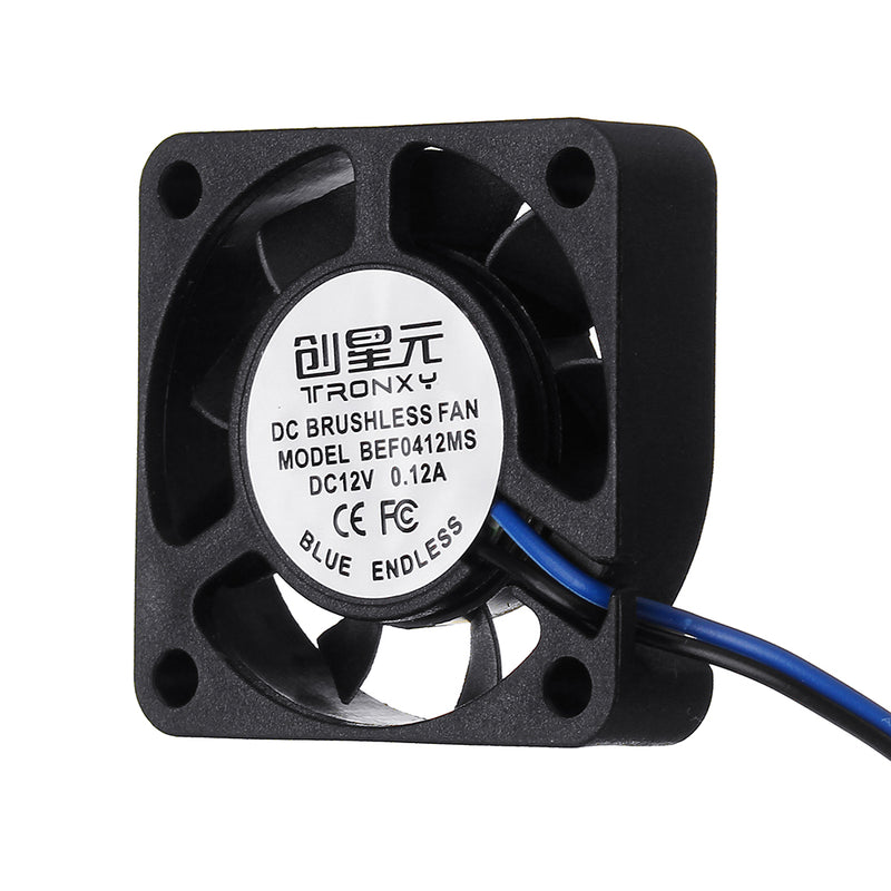 TRONXY DC 12V 0.12A Blue 4010 Brushless Cooling Fan With 2M Cable For 3D Printer Part