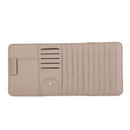 Multi-function PU Leather Car CD Clip Card Bag Phone Sun Glassess Pen Holder