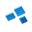 3Pcs Anodised Aluminum Heatsink Sliver/Gold/Green/Blue/Black 5 Color Optional with 3M tape for Raspberry Pi 4B